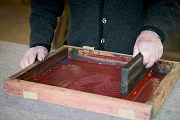 Handbedruckter Stoffbeutel