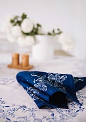 Blaudruck-Servietten, 2er-Set