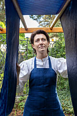 Blaudruck-Schultertuch